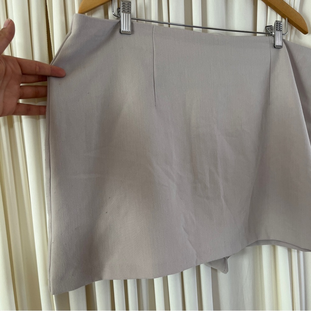 Abercrombie & Fitch Scarlett Mini Skirt Skort Light Taupe Size XL - Picture 5 of 8